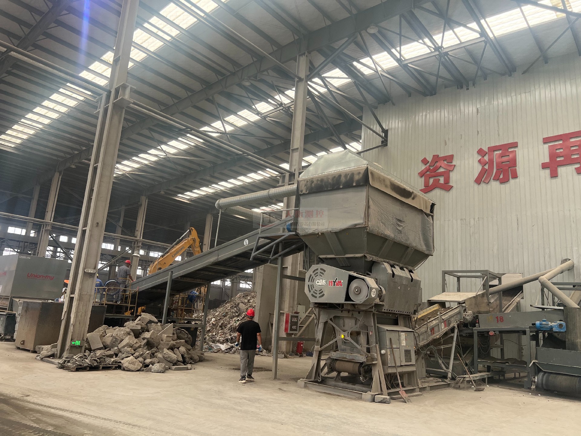 揚州建筑垃圾中轉(zhuǎn)站皮帶秤項目